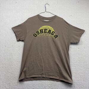 Y2K Osheaga Music Festival Montreal T-Shirt Adult Unisex L Mocka Brown Read